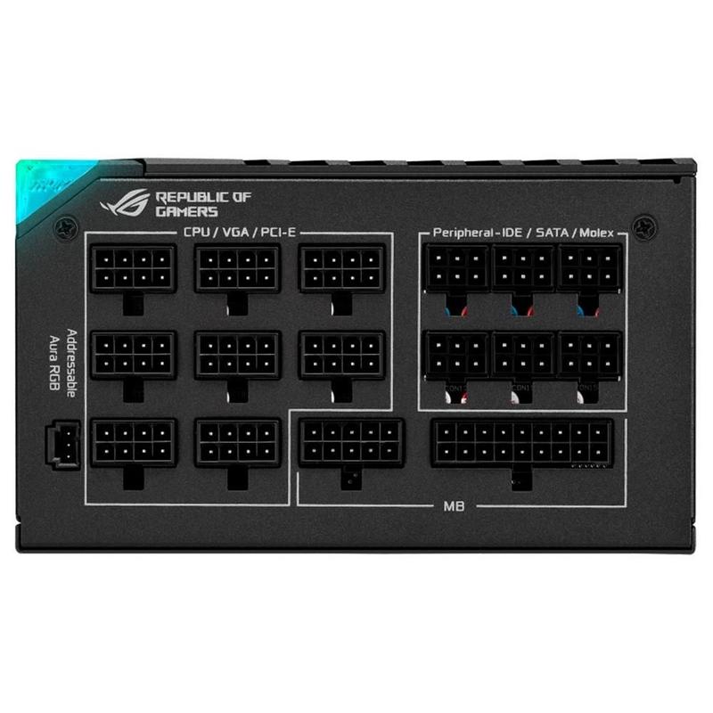 Fonte ASUS ROG Thor 1200P2, 1200W, 80 Plus Platinum, Modular, PFC